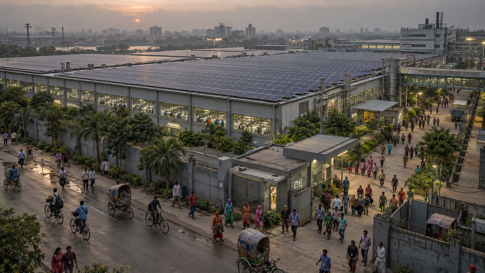 Cuando el sol también protege empleos: una fábrica de Bangladesh afronta la crisis energética con renovables