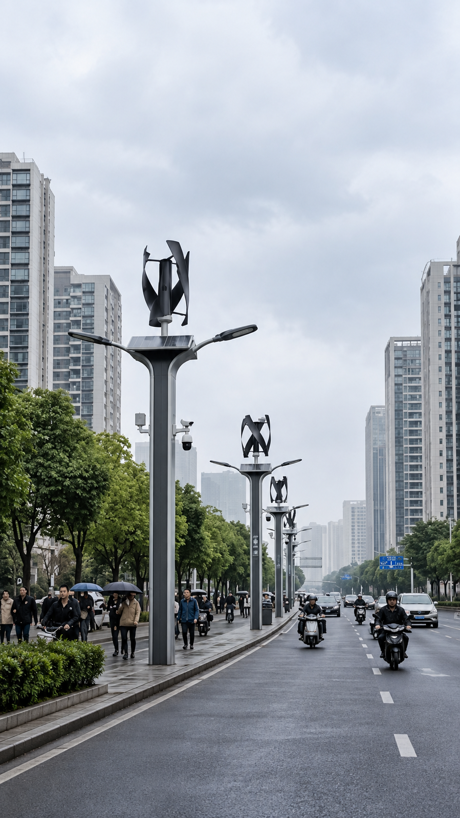 China convierte las farolas en pequeñas centrales: generar energía justo donde se consume