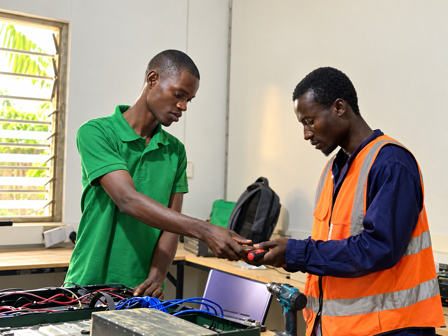 Ghana convierte basura electrónica en baterías solares para llevar energía donde más se necesita