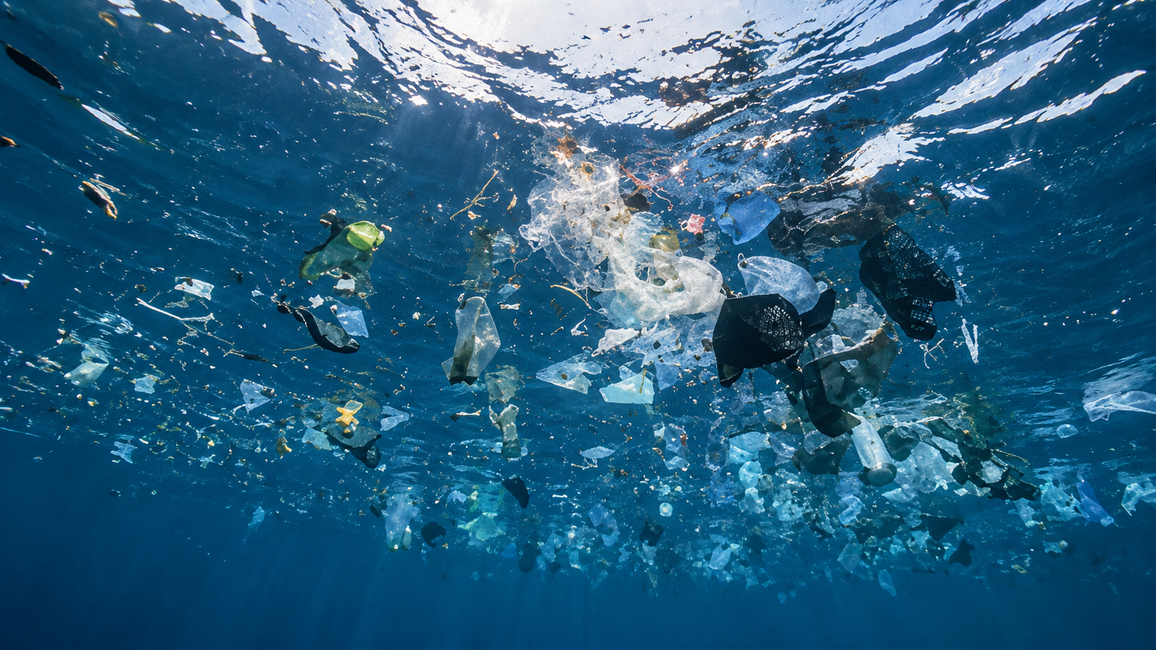 El 99% del plástico del mar no se ve: la contaminación que queda fuera de la foto