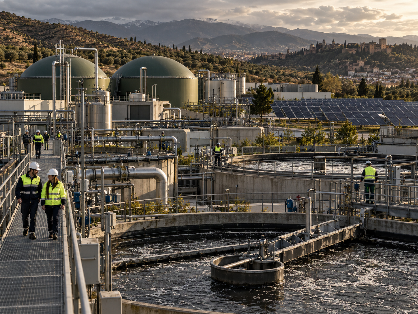 Granada ya produce más energía en su ecofactoría de la que necesita para funcionar